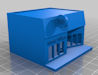 Download the .stl file and 3D Print your own Small Town Building 7 Movie City N scale model for your model train set from www.krafttrains.com.